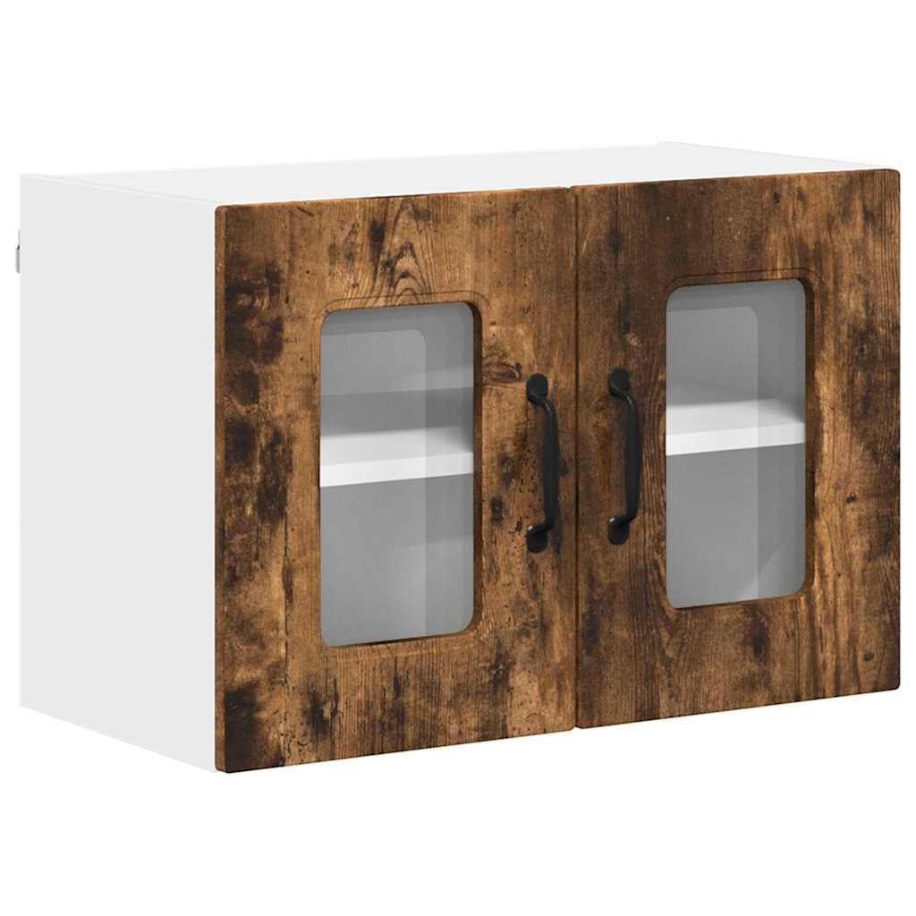 Küchenhängeschrank 2 pcs Geräucherte Eiche 60 x 31 x 40 cm